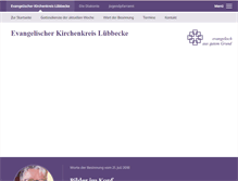 Tablet Screenshot of kirchenkreis-luebbecke.de